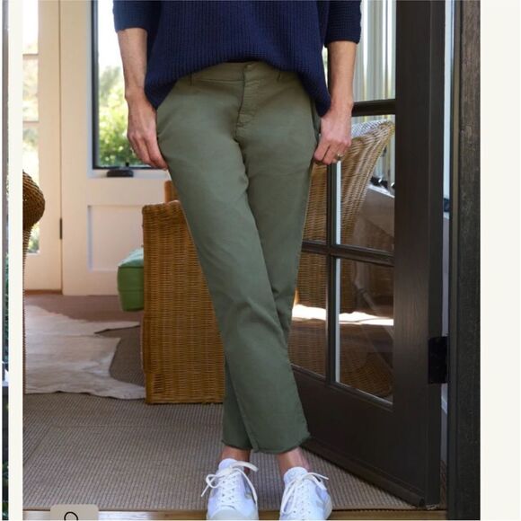 Frank & Eileen NWT  Wicklow Italian Performance Twill Chino Pants Army size 0 - Picture 3 of 10